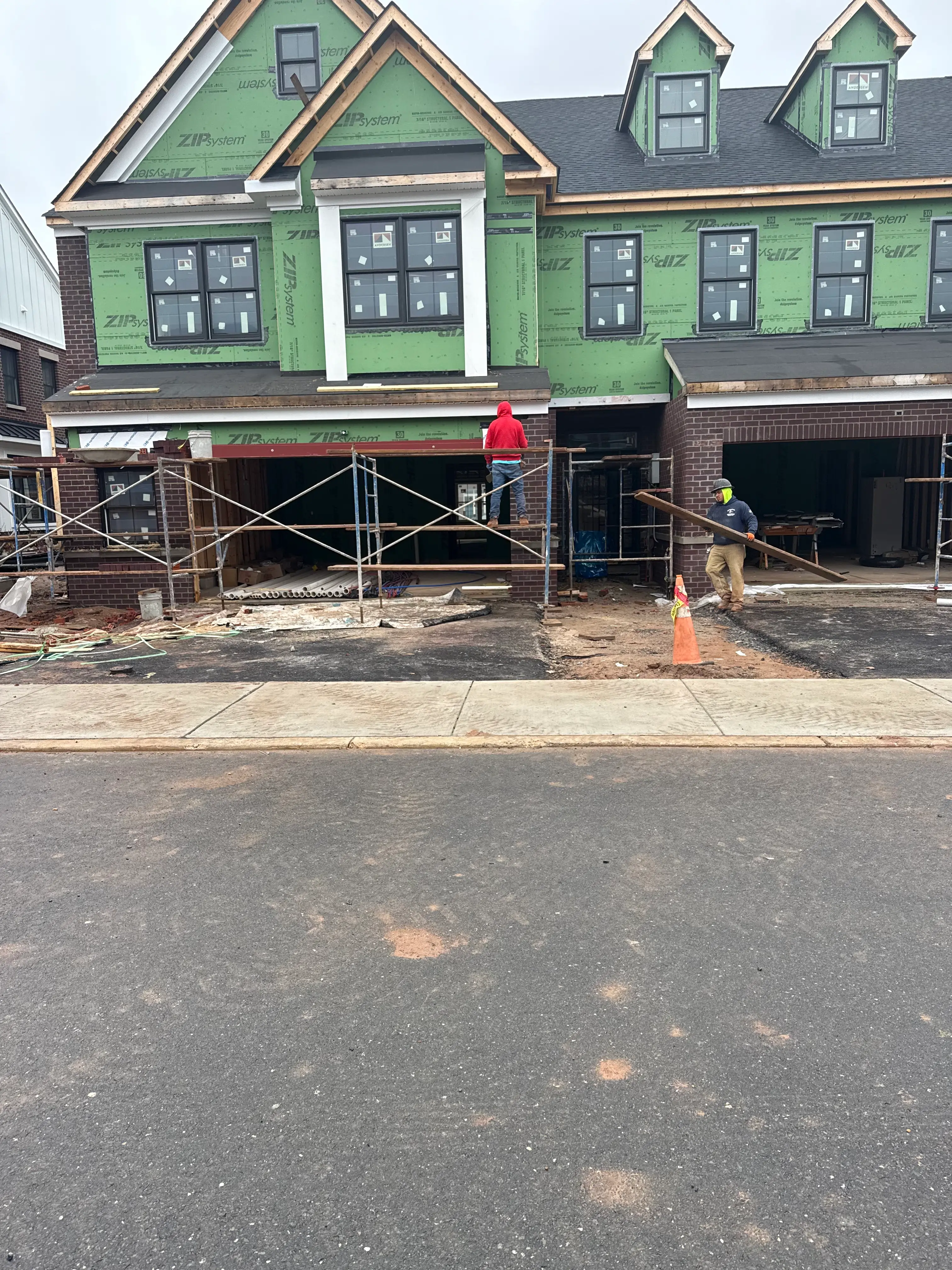 RGV Construction team working on a residential project