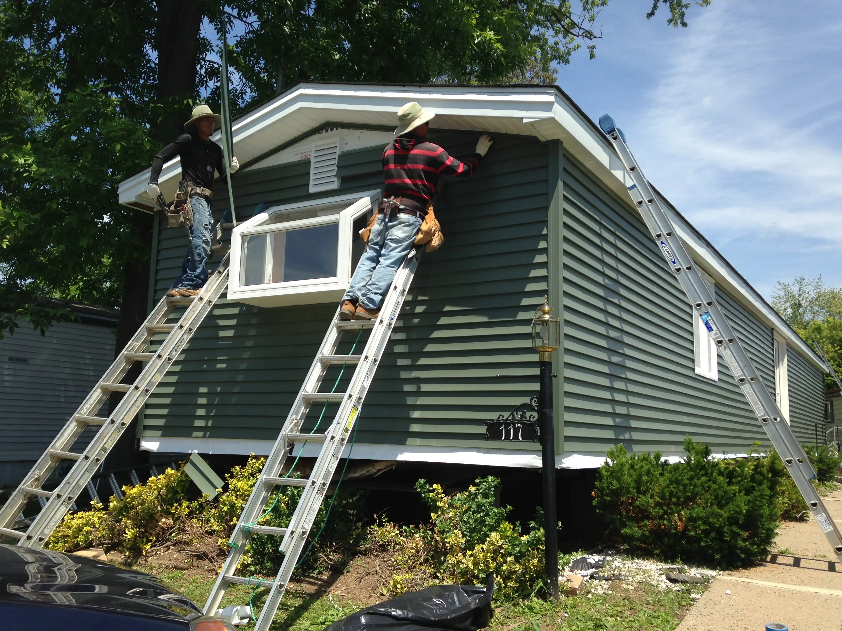 Siding installation completed by RGV Construction